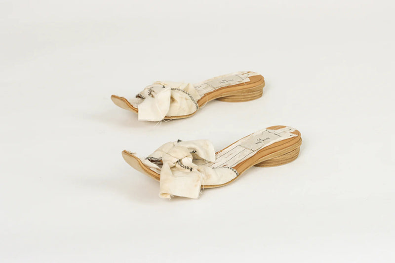 Bowknot Slippers - White