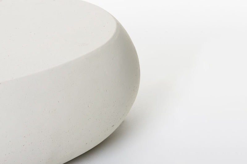 White Concrete Pebble Coffee Table