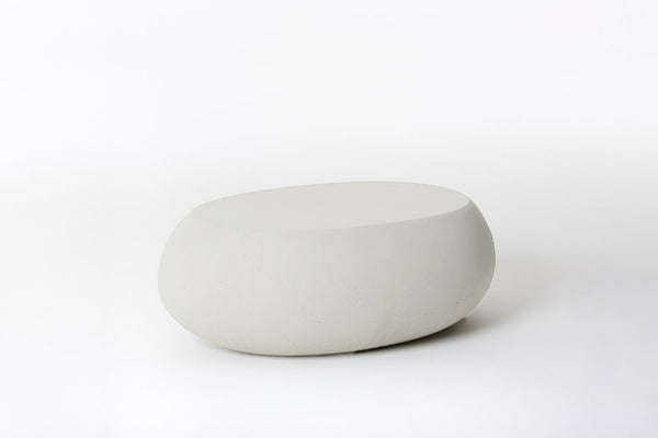 White Concrete Pebble Coffee Table