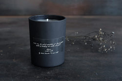 black silk scented candle