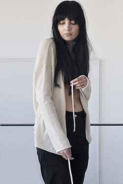 FITTED KNITTED CARDIGAN - CREAM / MOCHA / BLACK / GREY / NUDE