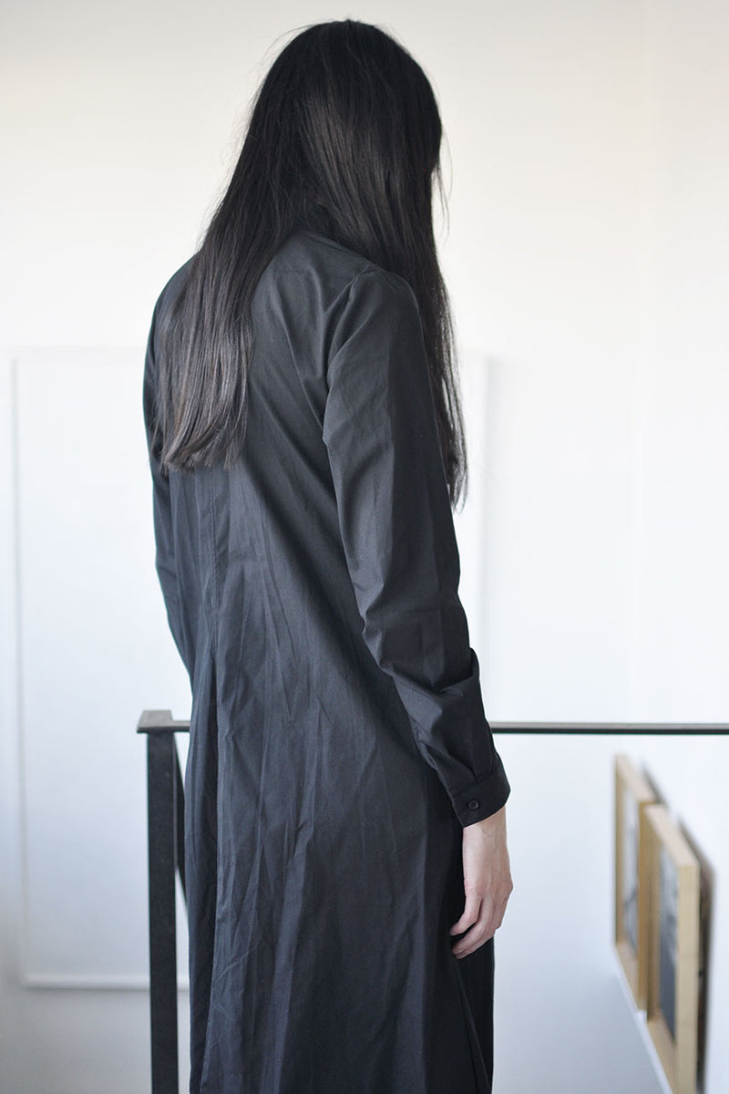 TAILORED MAXI DRESS - BLACK