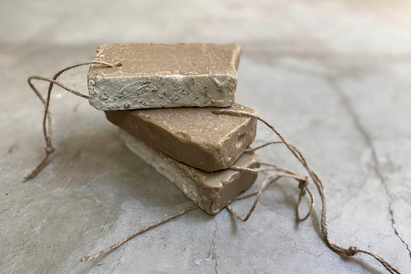 natural soap on a rope