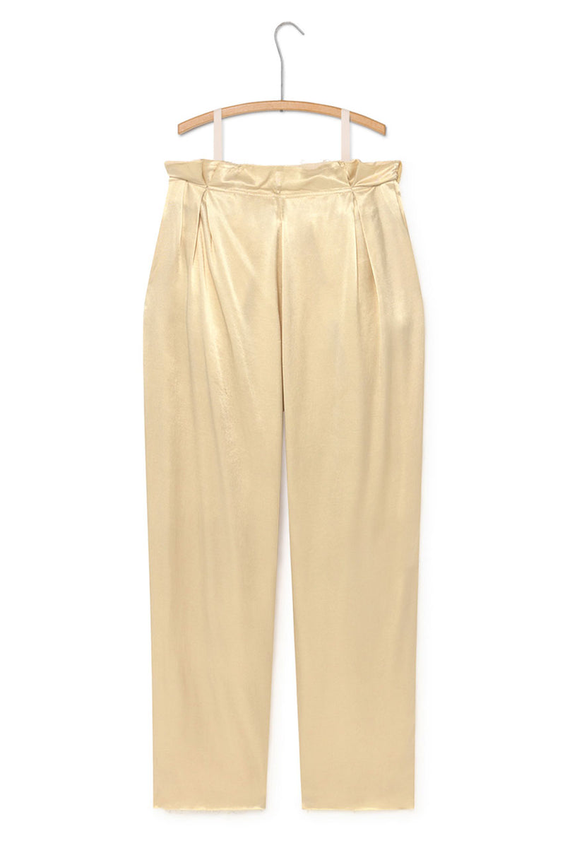 Pleated Trousers - Champagne